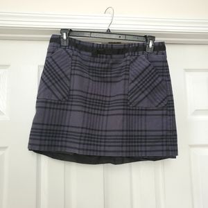 Tommy Hilfiger Gray Black Plaid Mini Skirt SIZE 14